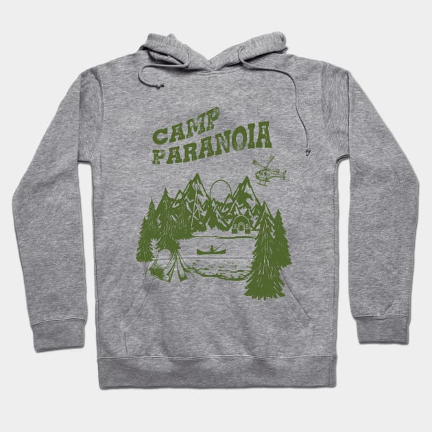 Camp PARANOIA - Black Helicopter Edition! Hoodie by orphillips